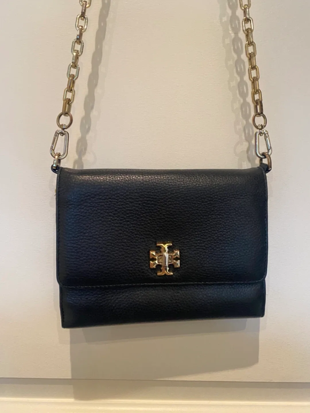 Tory Burch Black Leather Crossbody Bag thumbnail