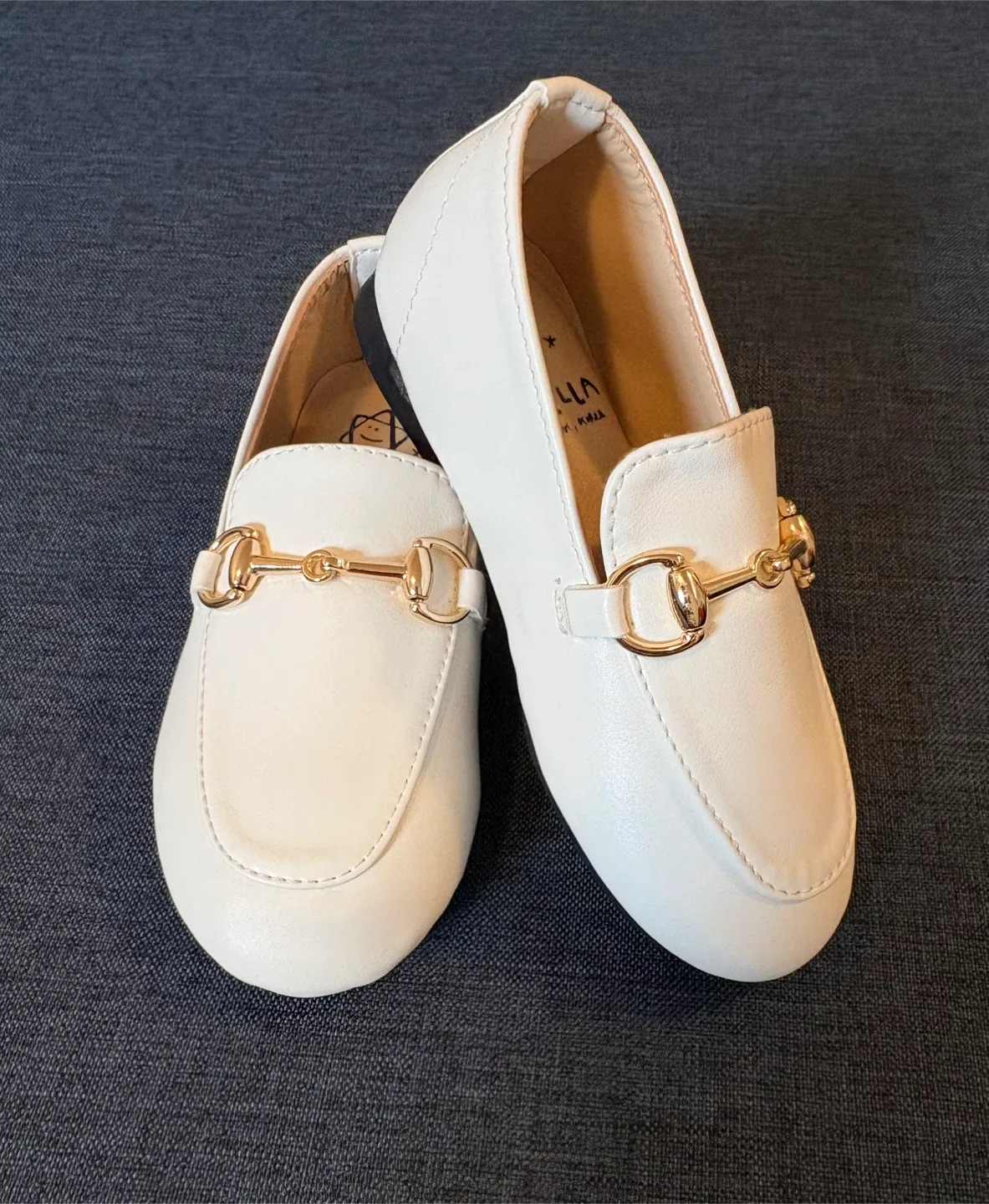 Classy Toddler Loafers: Size 6-7 (Unisex) Black & White image indicator(3)