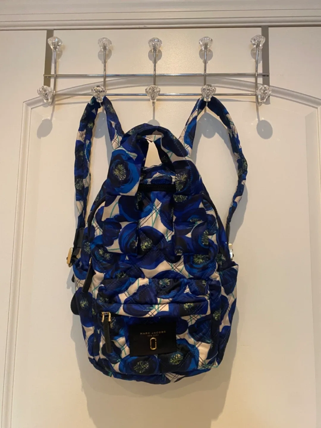 Marc Jacobs Blue Floral Backpack thumbnail