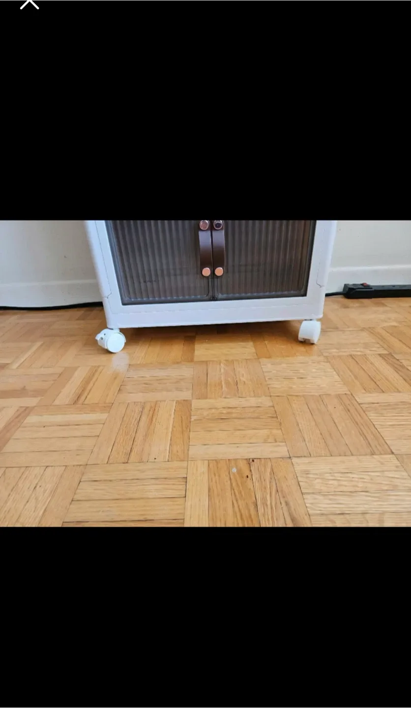 White Stackable Storage Cabinet image indicator(6)