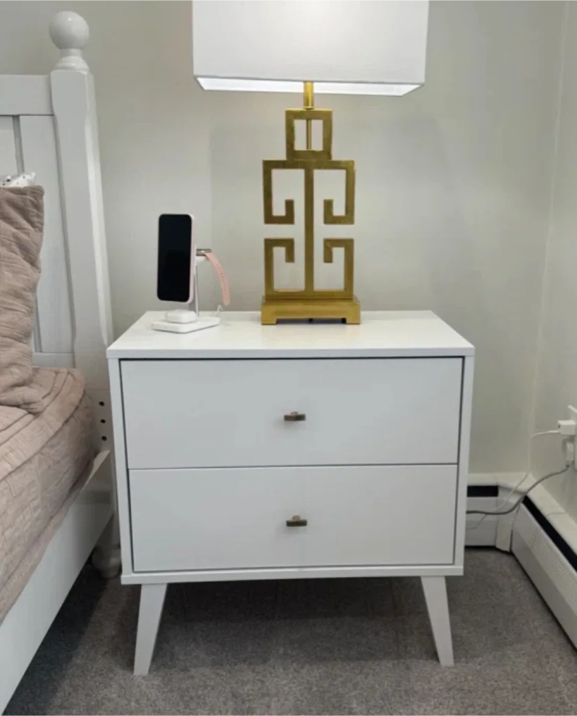 White 2-Drawer Nightstand (a pair) image indicator(3)