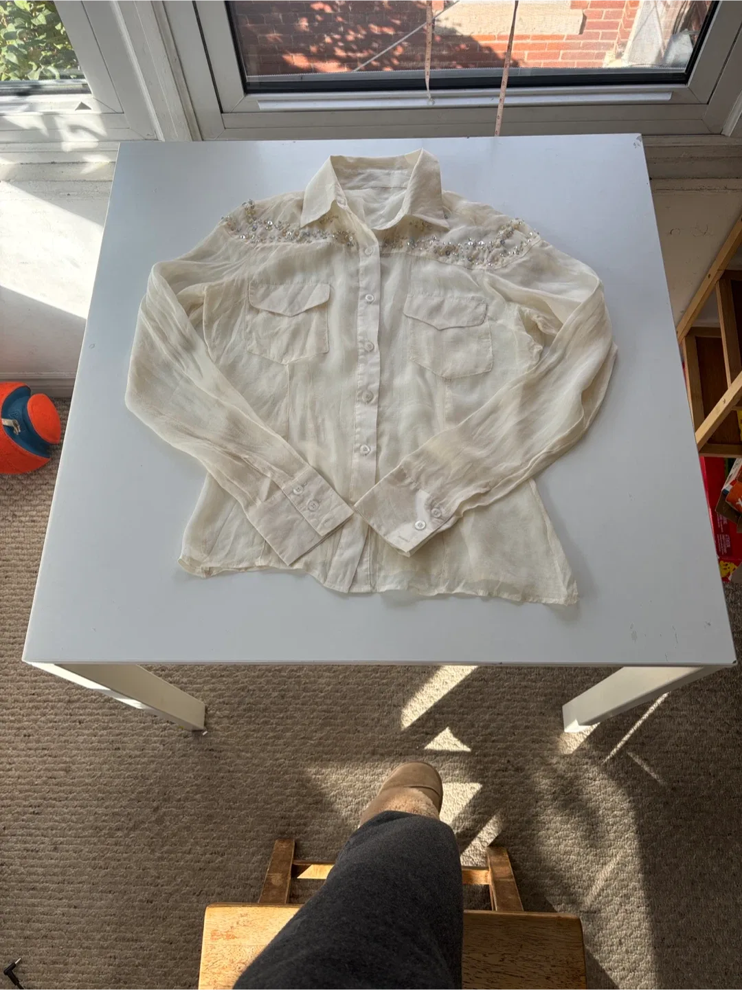 Silk Blouse with Embellishments thumbnail