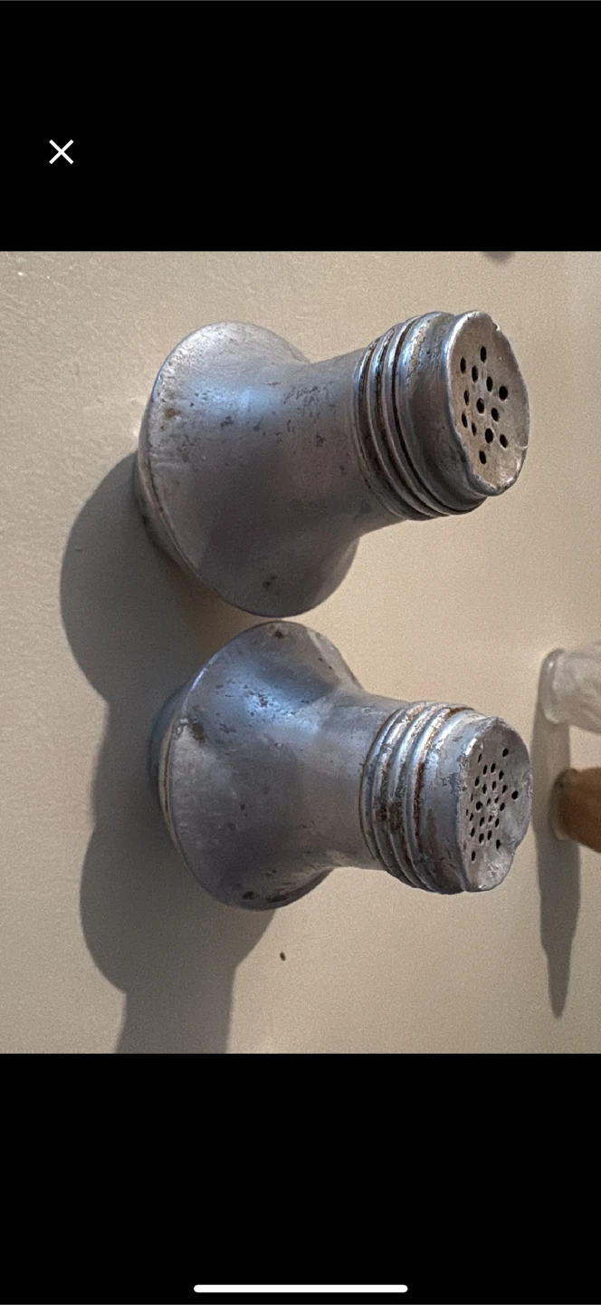 Vintage Aluminum Salt & Pepper Shakers