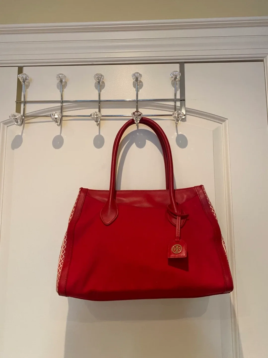 Tory Burch Red Tote Bag thumbnail