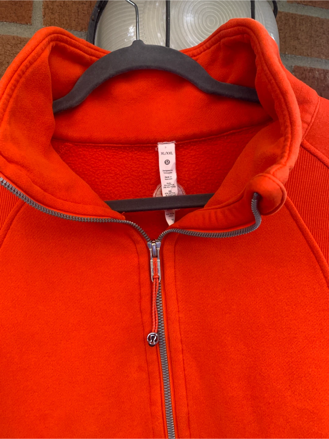 Lululemon Orange Half-Zip Pullover XL/XXL - photo 2