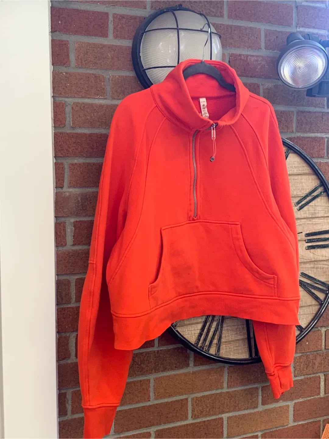 Lululemon Orange Half-Zip Pullover XL/XXL image indicator(10)
