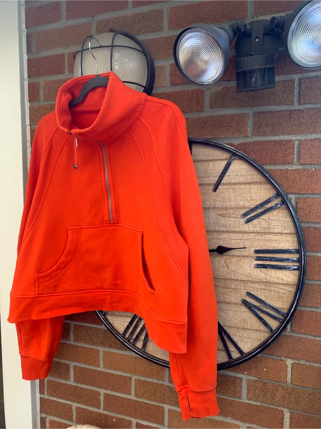 Lululemon Orange Half-Zip Pullover XL/XXL image indicator(9)