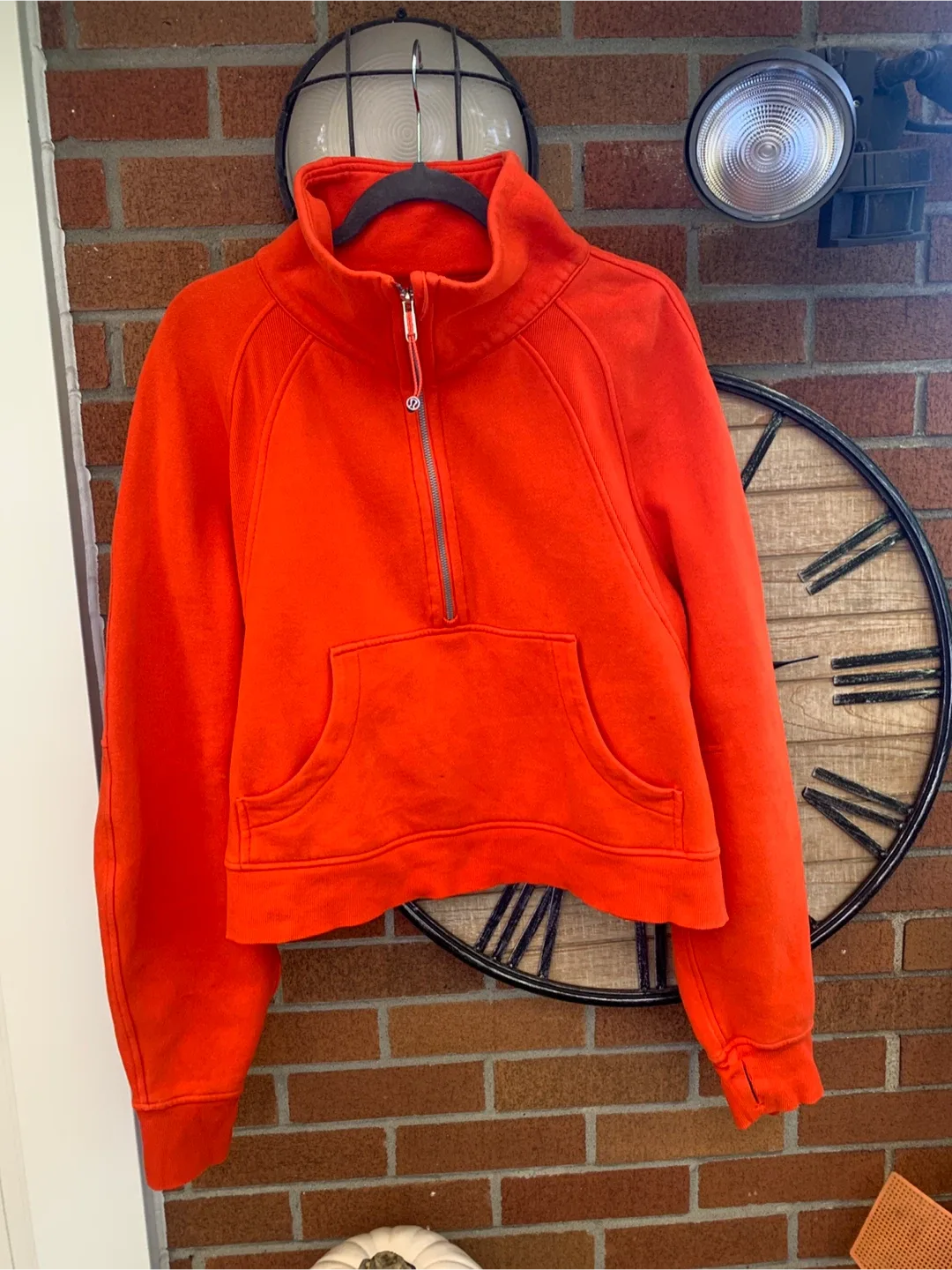 Lululemon Orange Half-Zip Pullover XL/XXL image indicator(8)