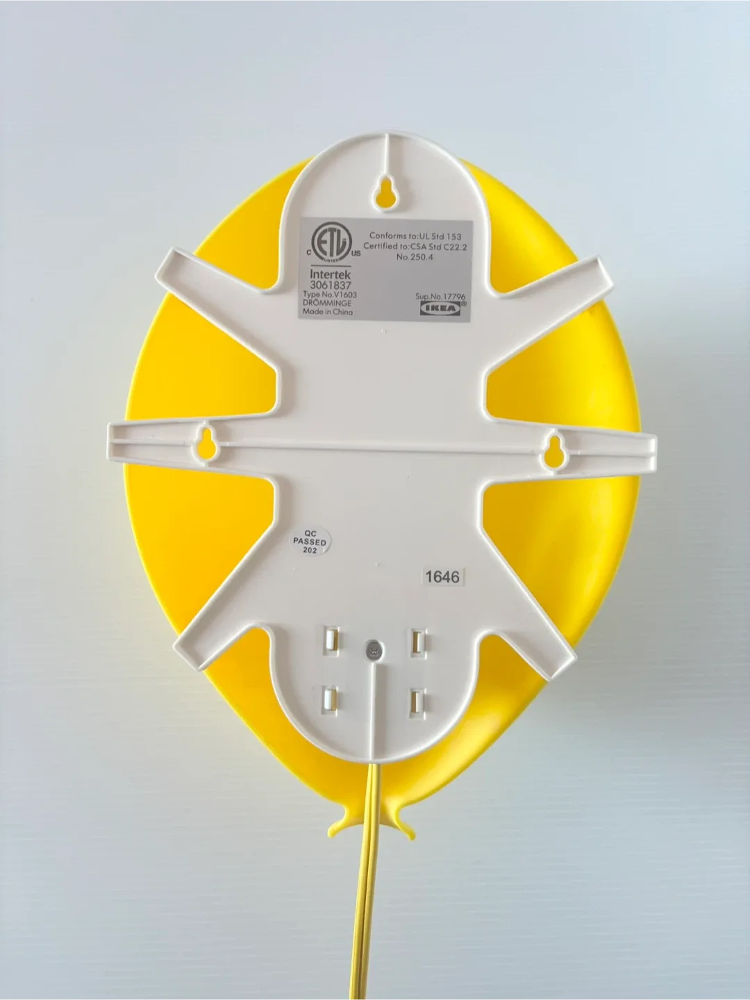 Vintage IKEA yellow balloon wall lamp image indicator(2)