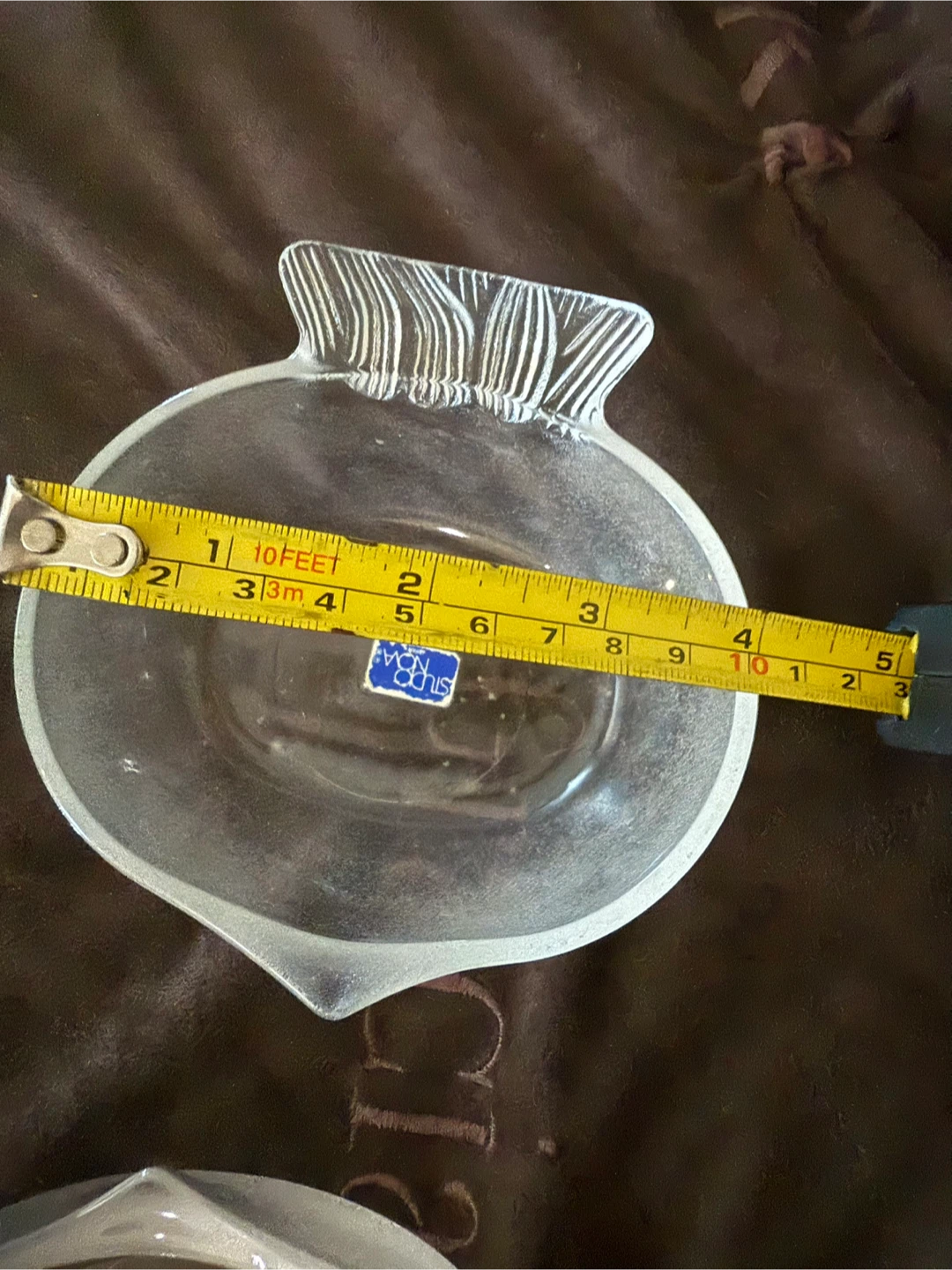 Vintage Lot of 4 Frosted Fish Glass Bowl Studio Nova Japan - photo 2
