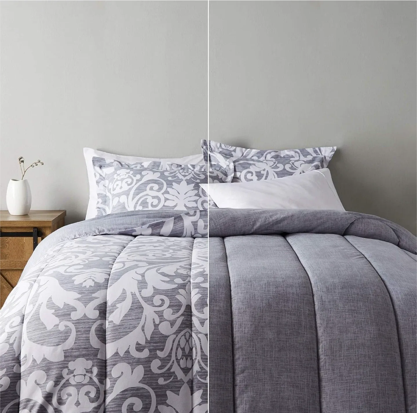 Reversible Comforter Set - Soft Microfiber