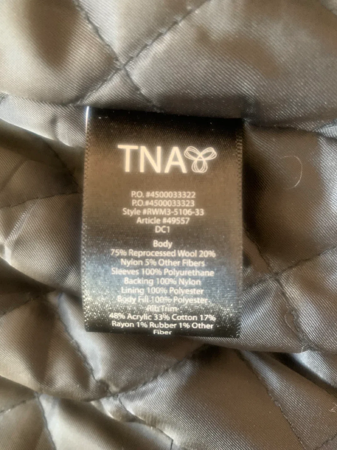 Aritzia TNA Varsity Jacket - Size S image indicator(3)