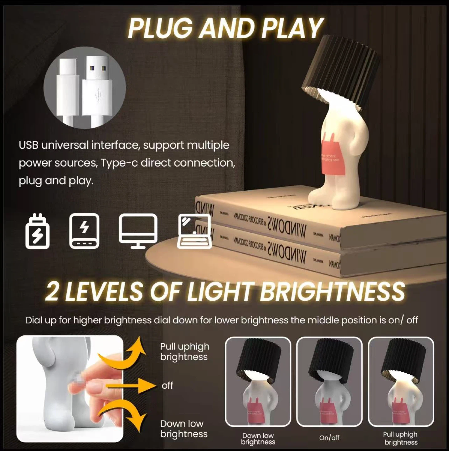 One Man Shy Table Lamp - photo 5