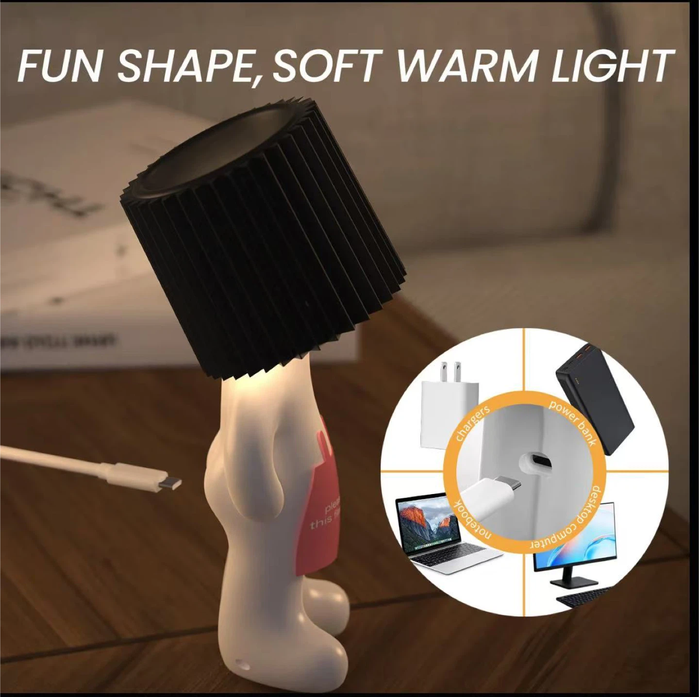 One Man Shy Table Lamp - photo 3