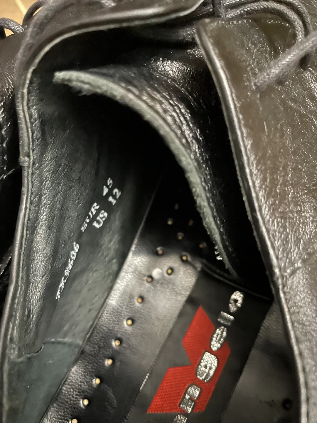 Vangello Black Leather Dress Shoes - US 12 - photo 3