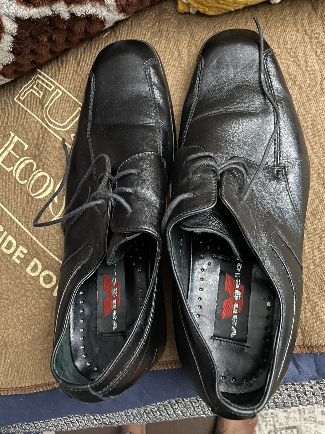 Vangello Black Leather Dress Shoes - US 12 - photo 4
