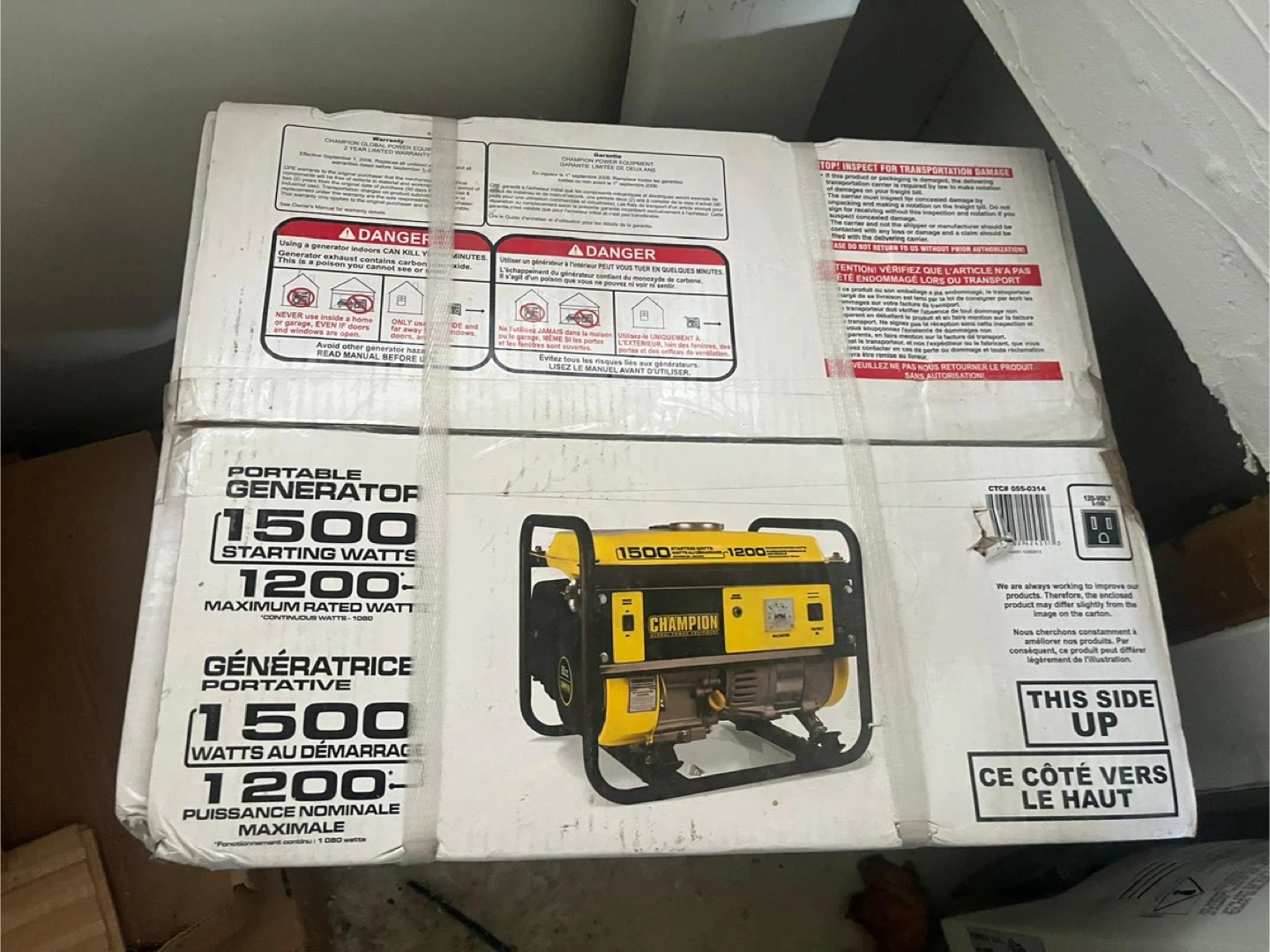 Champion 1500W Portable Generator - New in Box! - photo 2