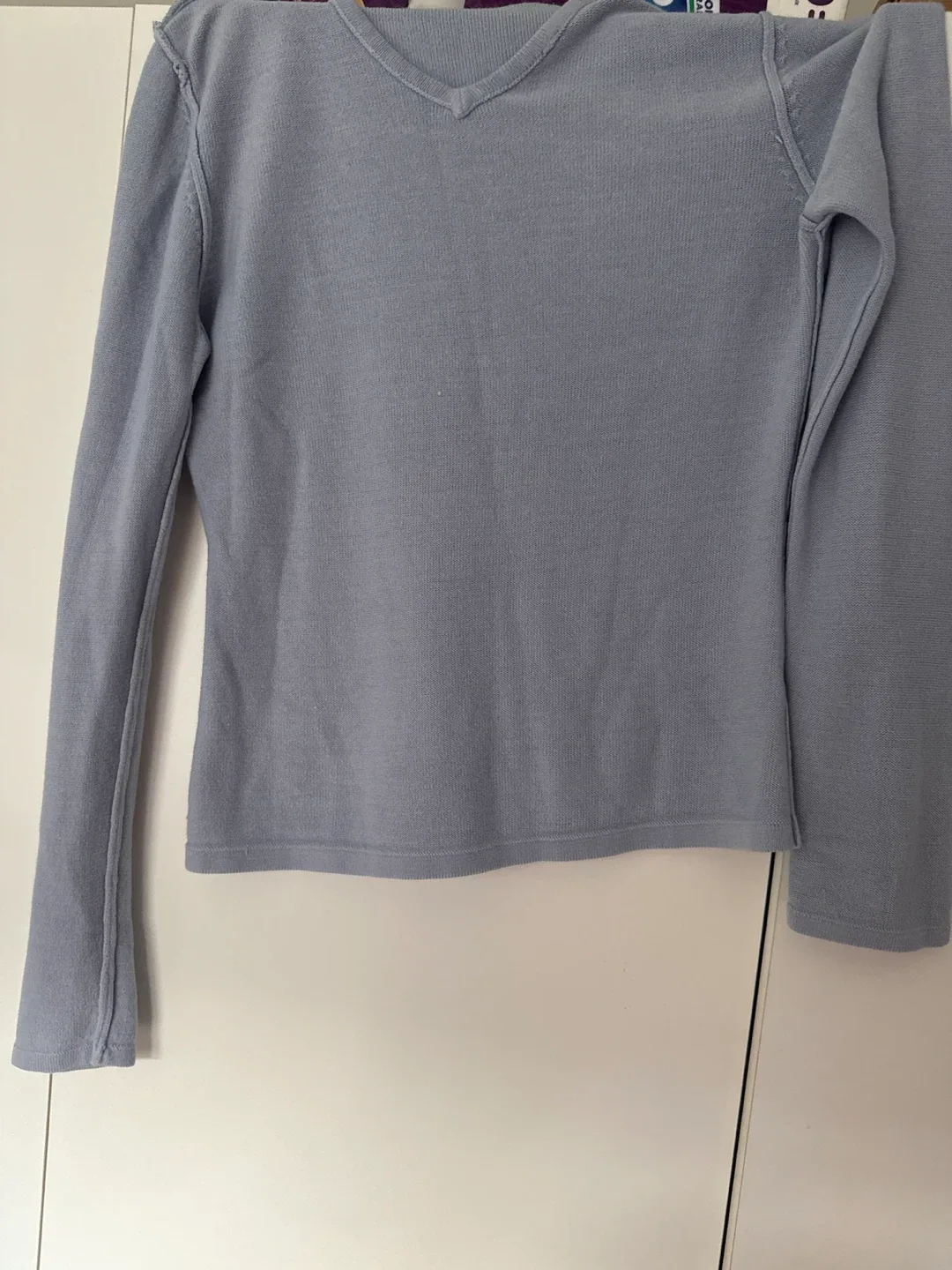 Light Blue Long Sleeve Top