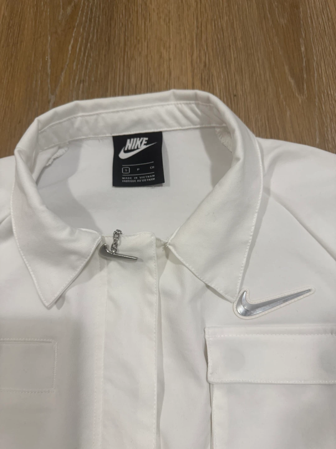 Nike Womens Sportswear Swoosh White Jacket Size S - photo 2