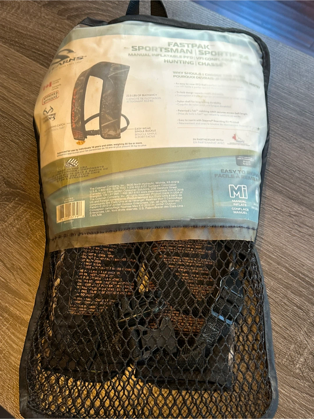 Stearns Sportsman Inflatable PFD 24 Life Jacket - New - photo 2
