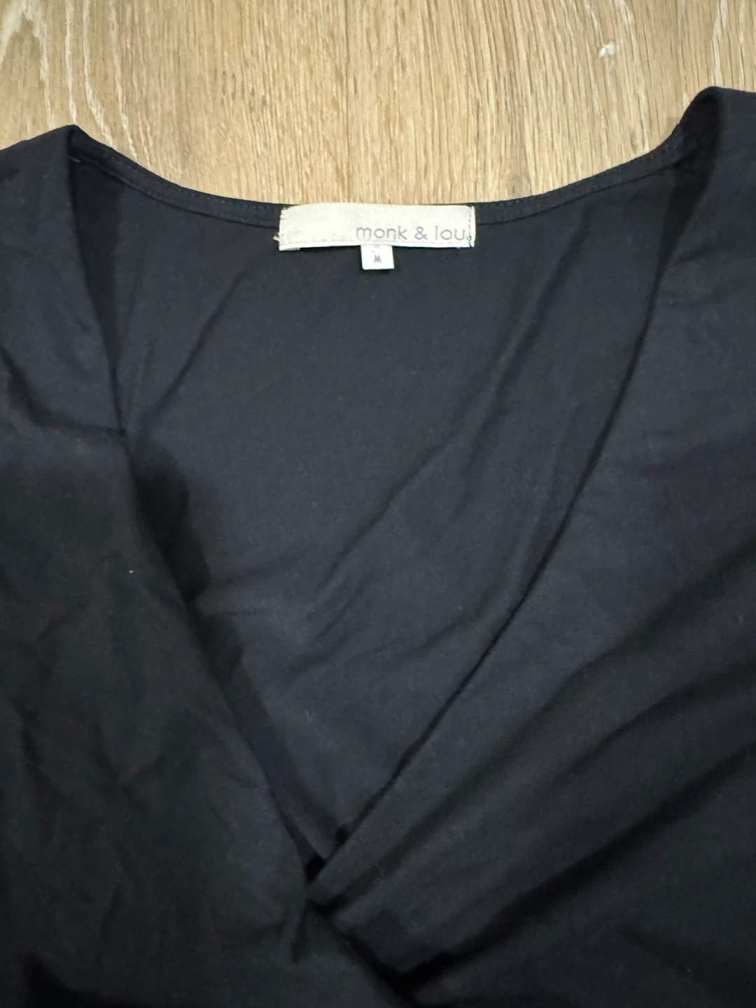 Monk and Lou Womens Black Maxi Dress Size Medium - photo 2