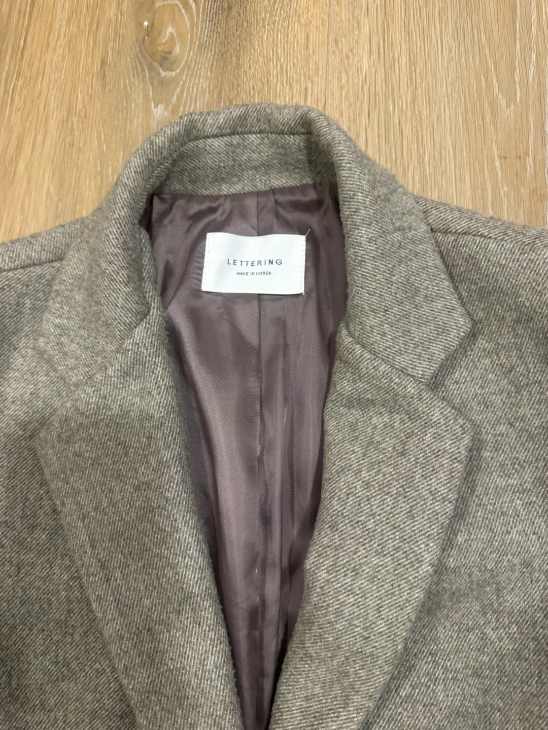 Lettering Womens Grey Blazer Coat Size Small - photo 2