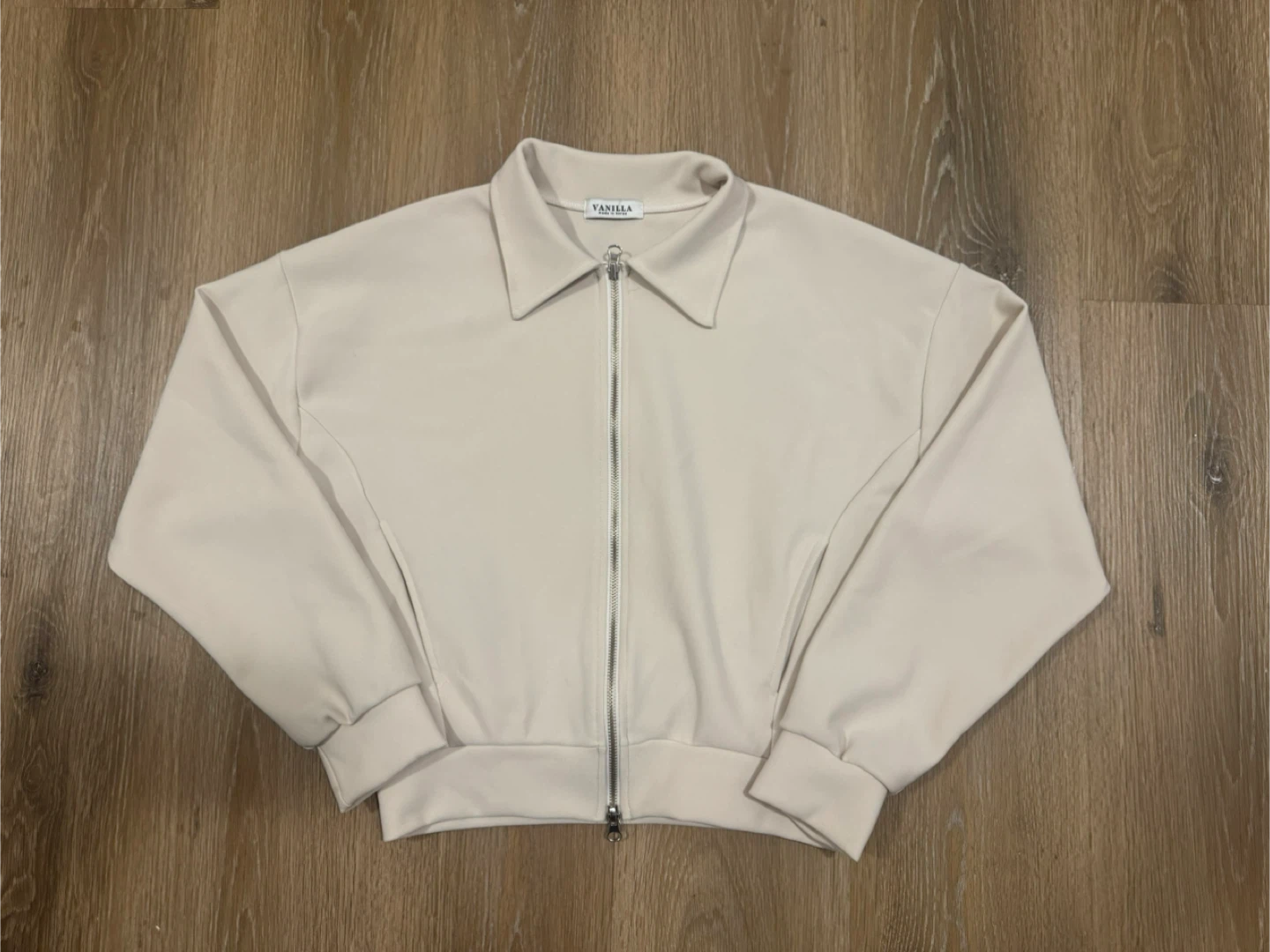 Vanilla Womens White Zipup Jumper Size Small