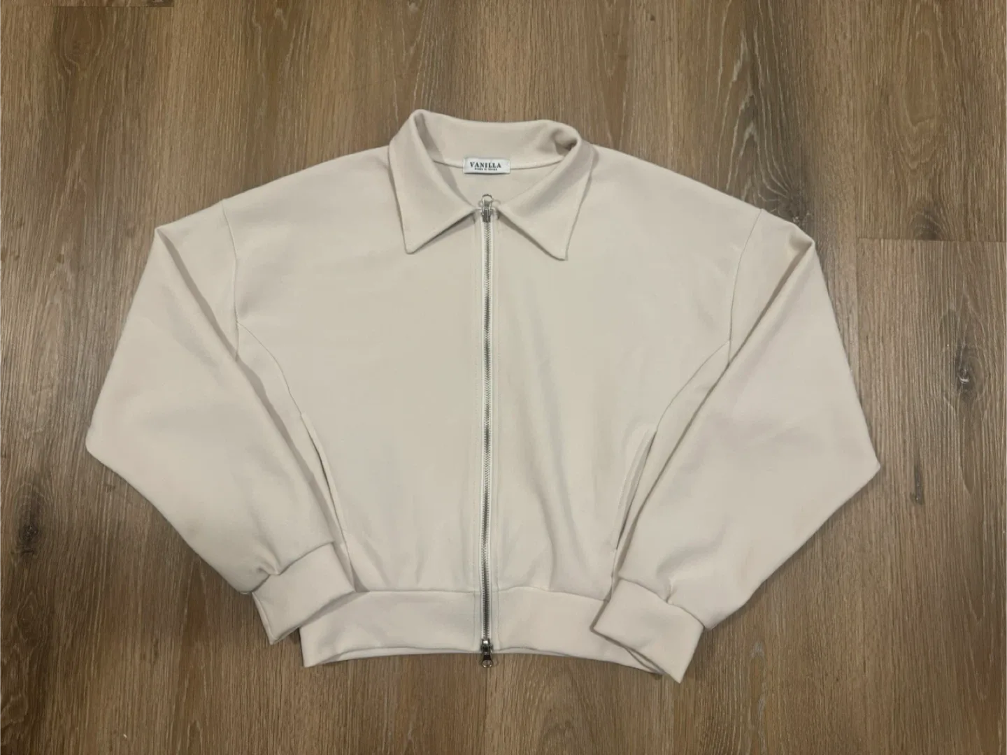 Vanilla Womens White Zipup Jumper Size Small thumbnail