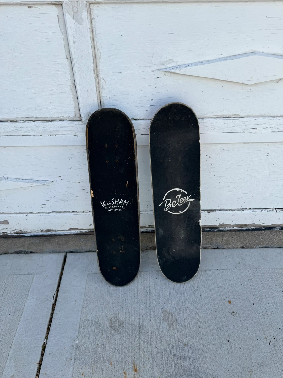 Used Skateboards - Wiisham and Belee