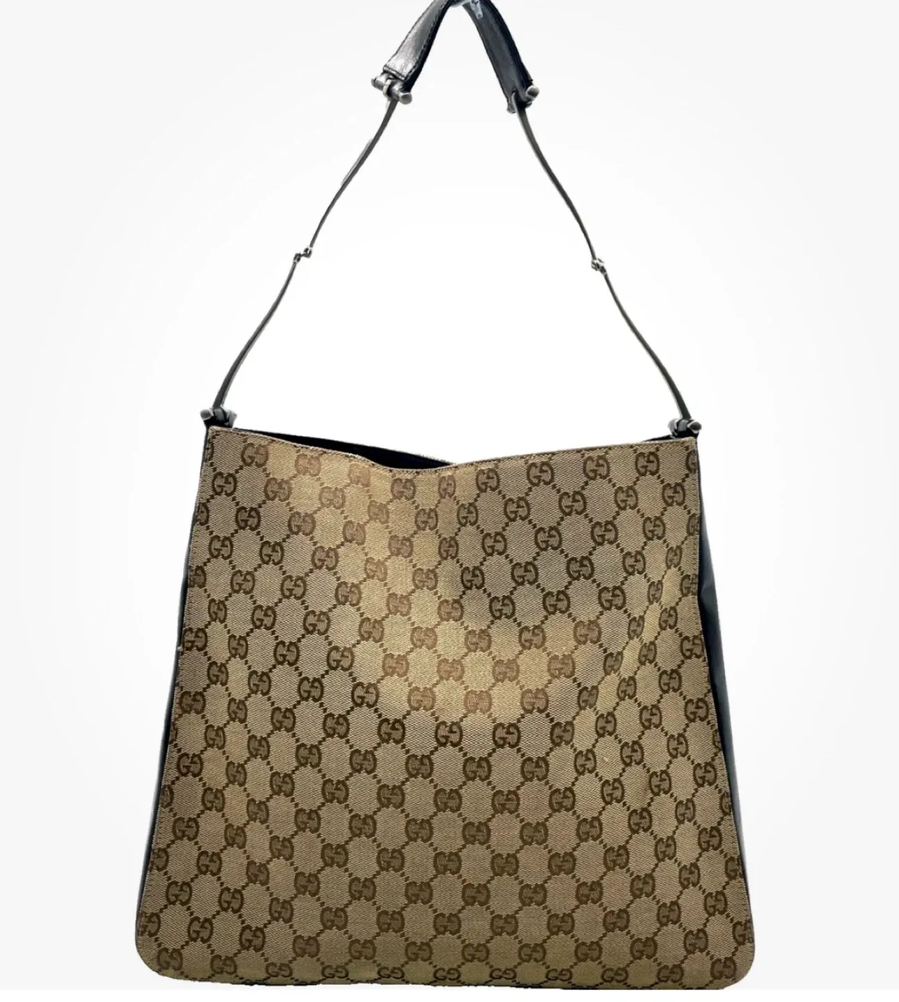 Gucci Canvas & Leather Shoulder Bag image indicator(2)