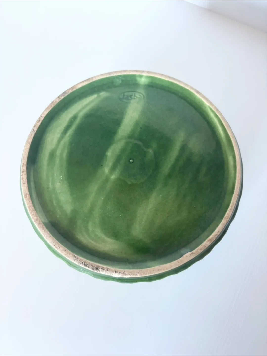 Vintage MCM Christmas ceramic advent bowl and tree base image indicator(6)