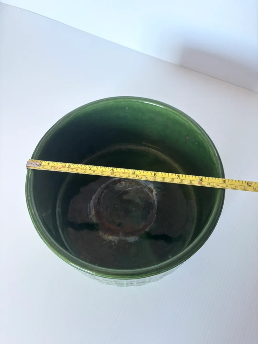 Vintage MCM Christmas ceramic advent bowl and tree base image indicator(8)