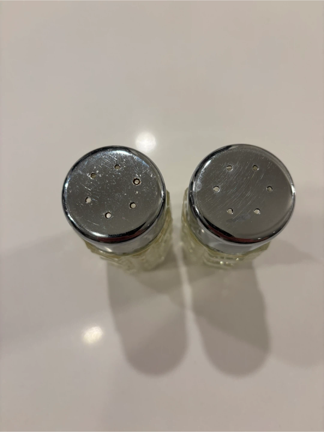 Free Glass Salt & Pepper Shakers w/ Metal Toppers - photo 4