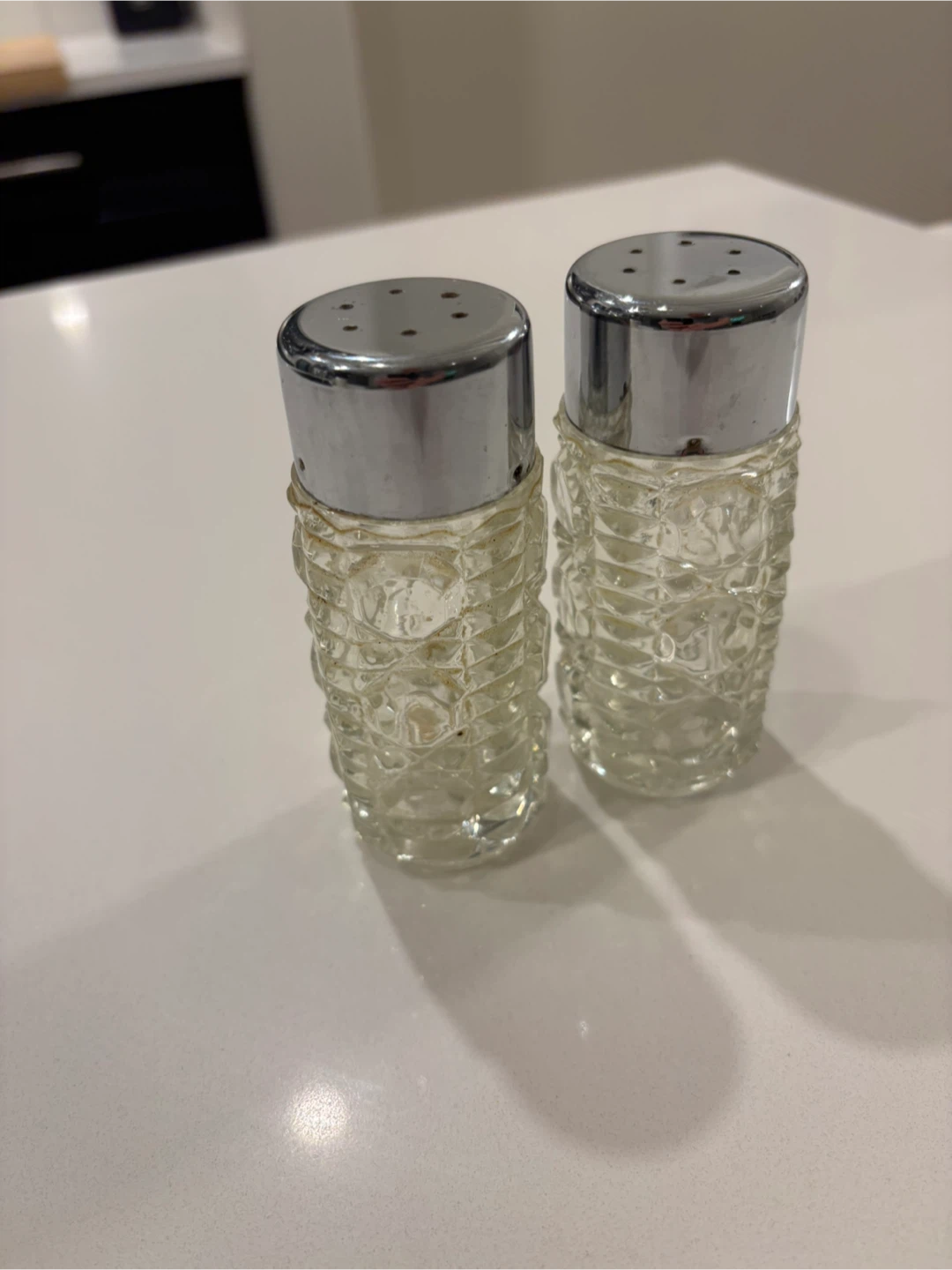 Free Glass Salt & Pepper Shakers w/ Metal Toppers - photo 2