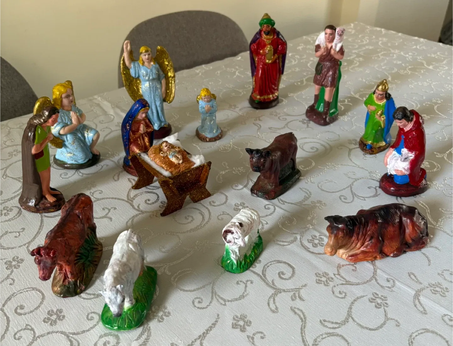 Nativity Scene Figurine Set All Hand Painted (Free Shipping) image indicator(8)