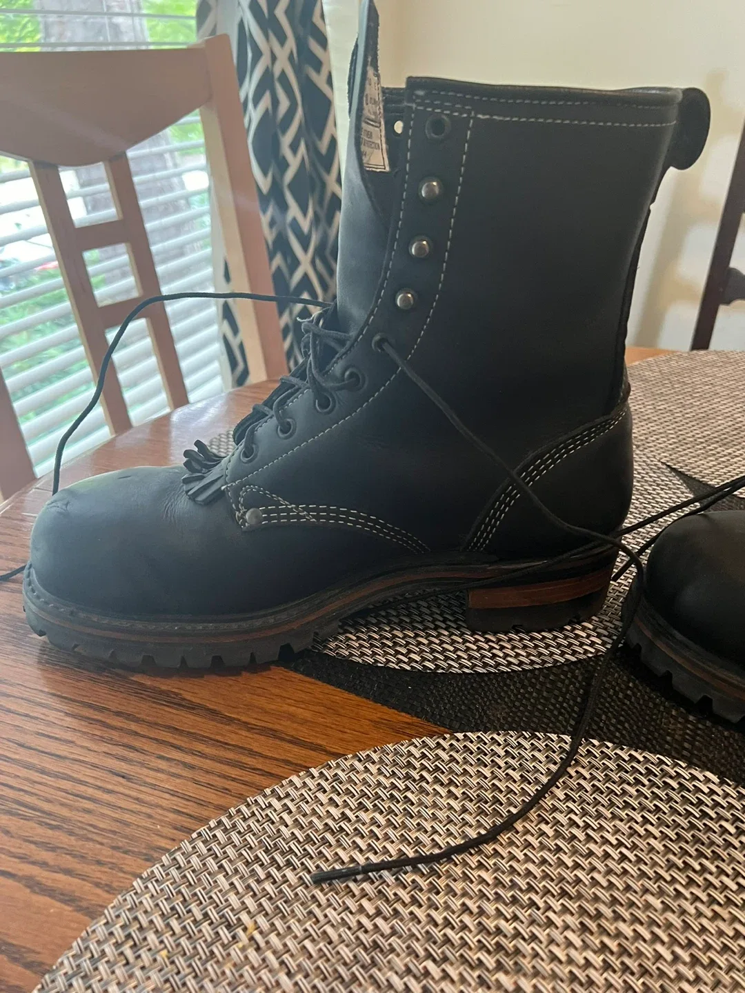 Dayton Black Work Boots - Size 10 3E image indicator(8)