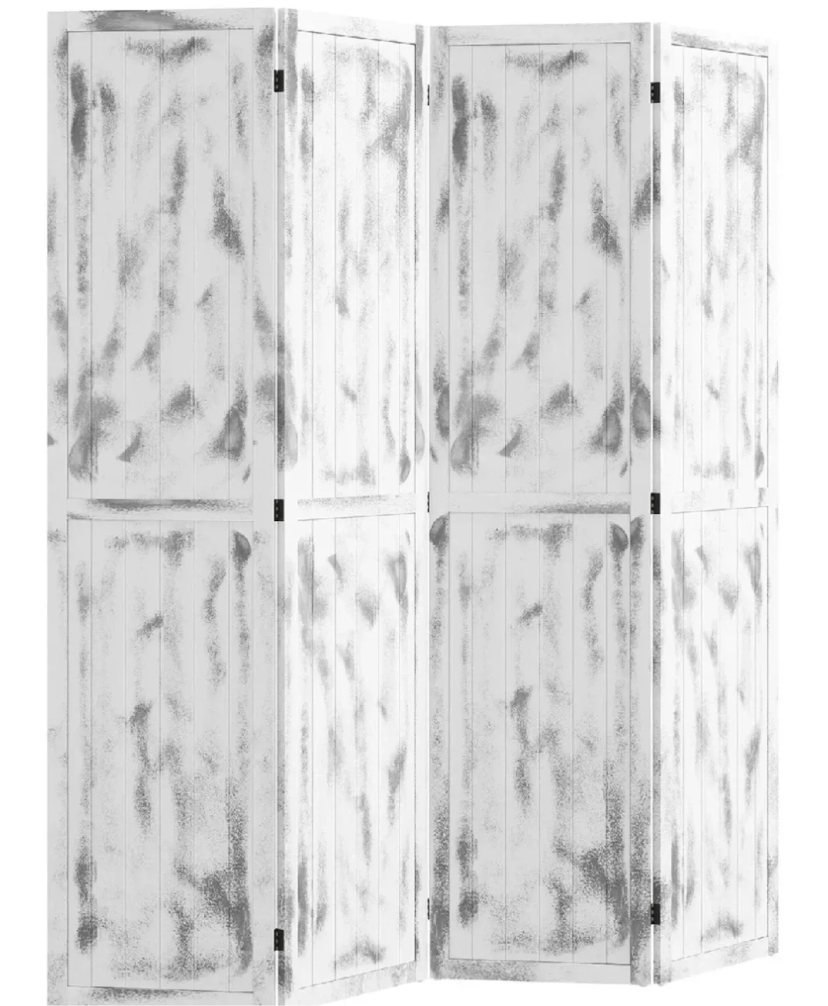 White Wood Room Divider - 66.9 x 63.2 inches image indicator(3)
