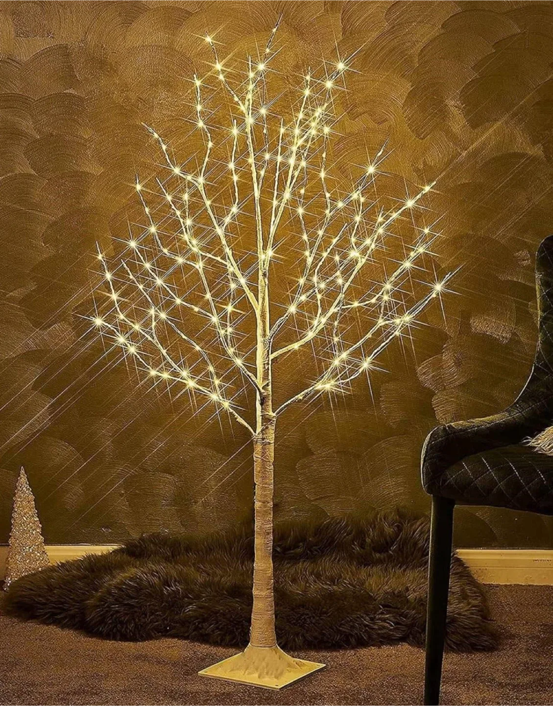 Birch Tree with LED Lights image indicator(2)