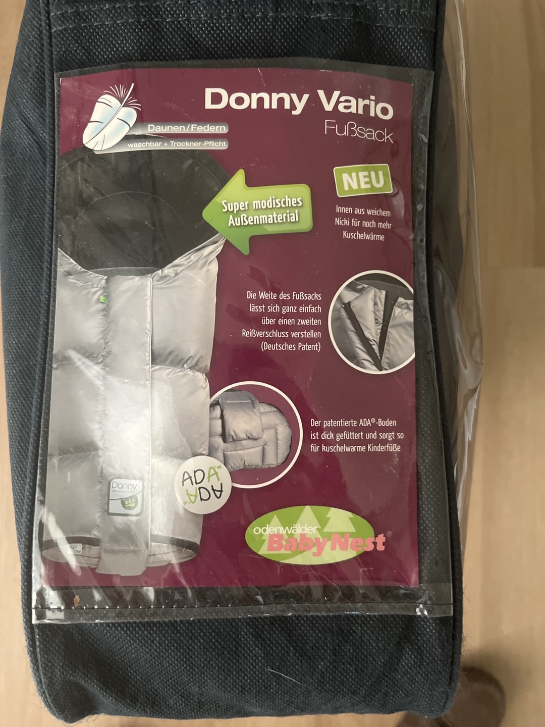 Odenwälder Babynest - Donny Vario Footmuff - Black - photo 3