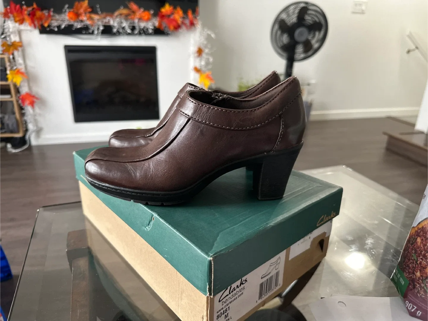 Clarks Bendables 80461 Brown Leather Heels - Size 6 image indicator(3)