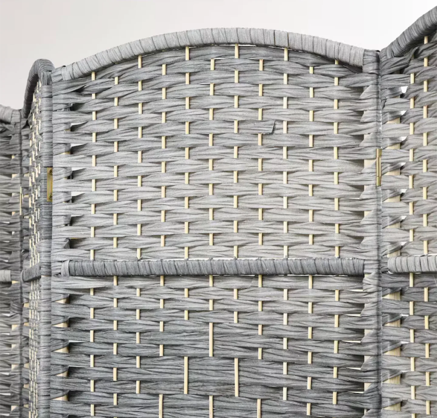 Grey Woven Room Divider - 4 Panel image indicator(5)