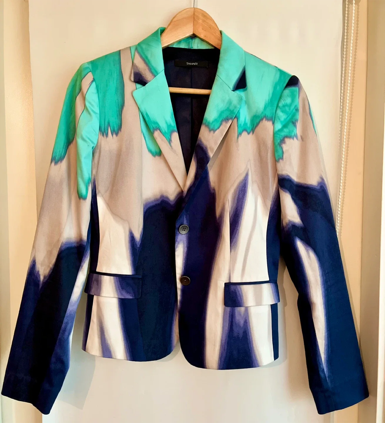 Tahari Blazer - watercolor design