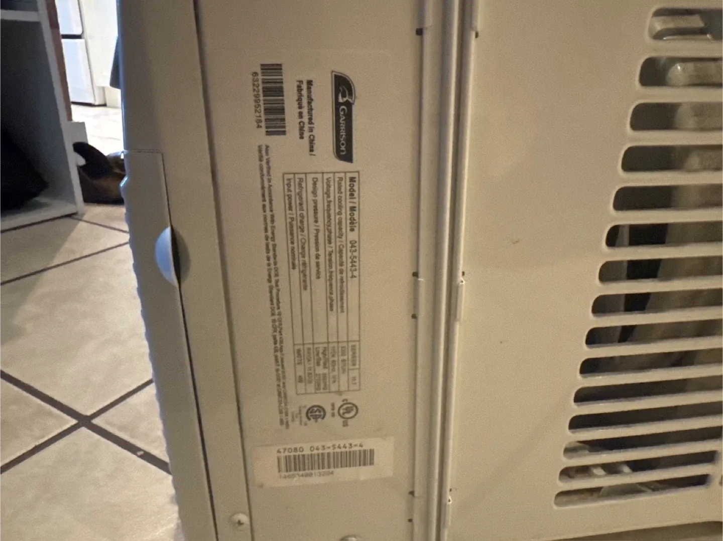 Garrison Window Air Conditioner 043-5443-4 image indicator(2)