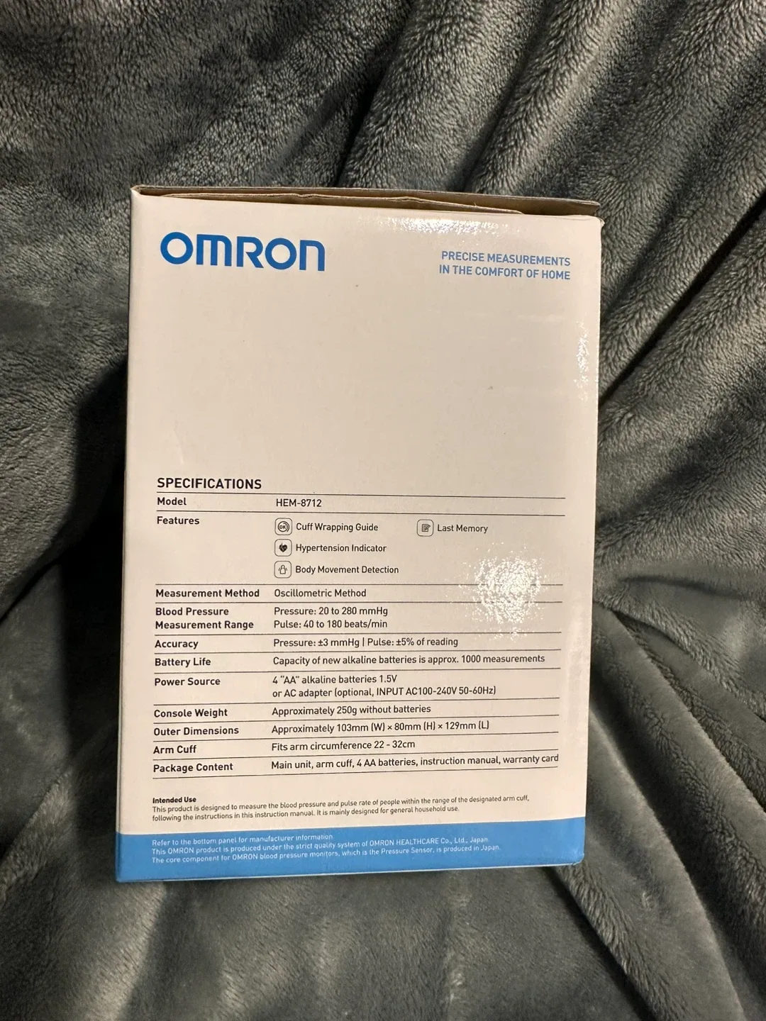 New Omron HEM-8712 Blood Pressure Monitor image indicator(5)