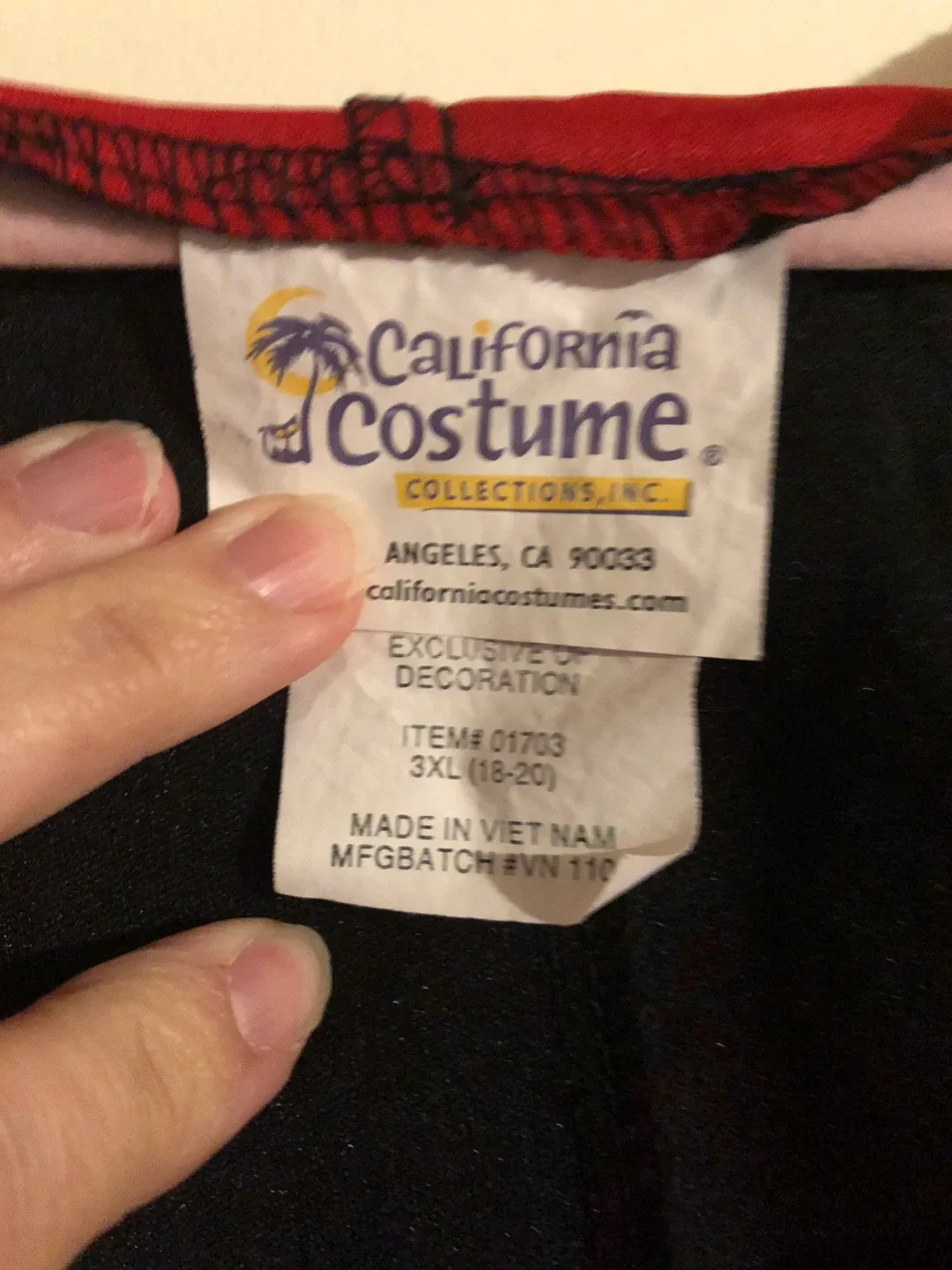 California Costume Vampire Vampiress Dress 3XL image indicator(4)