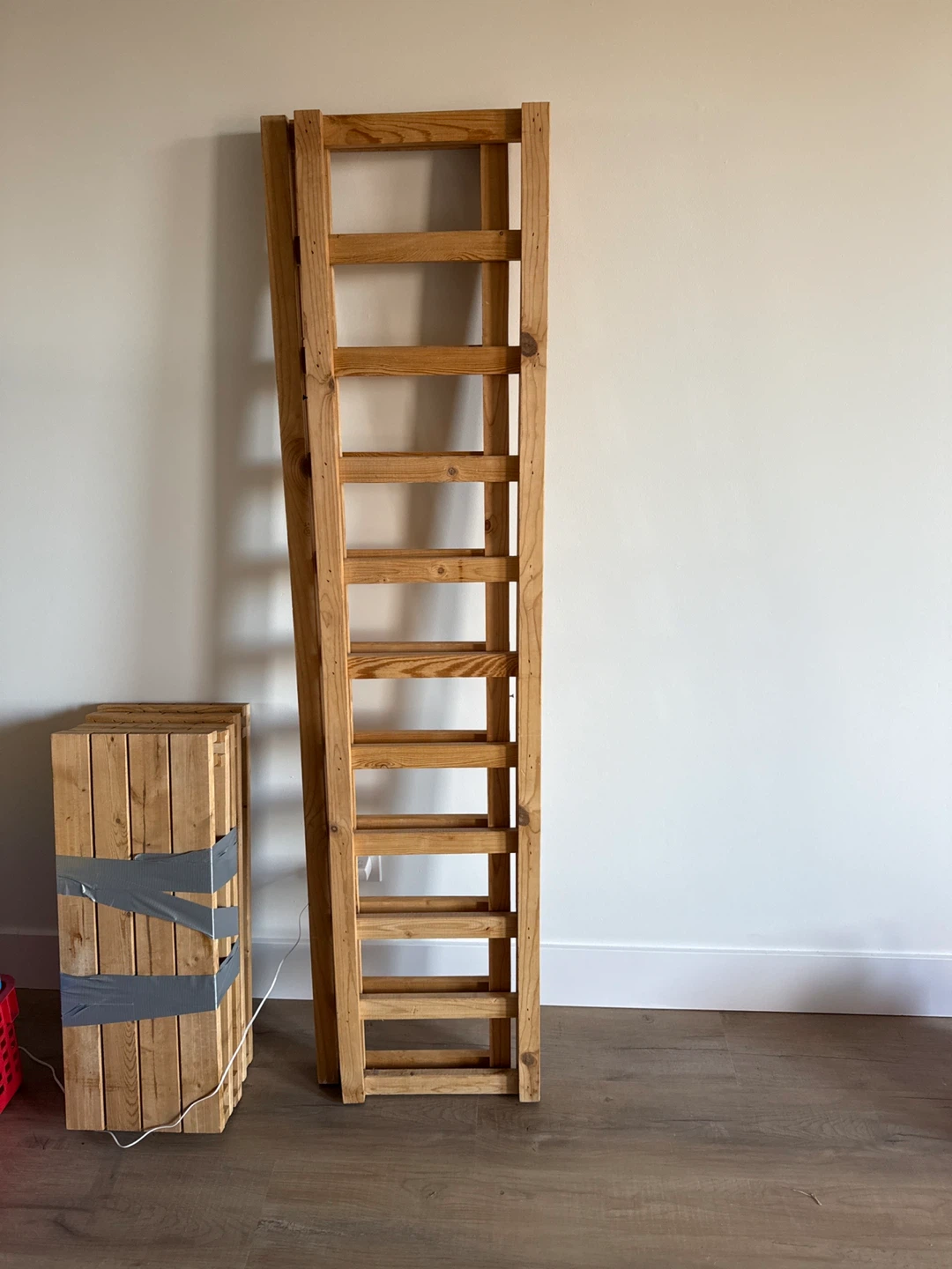 Wooden shelf