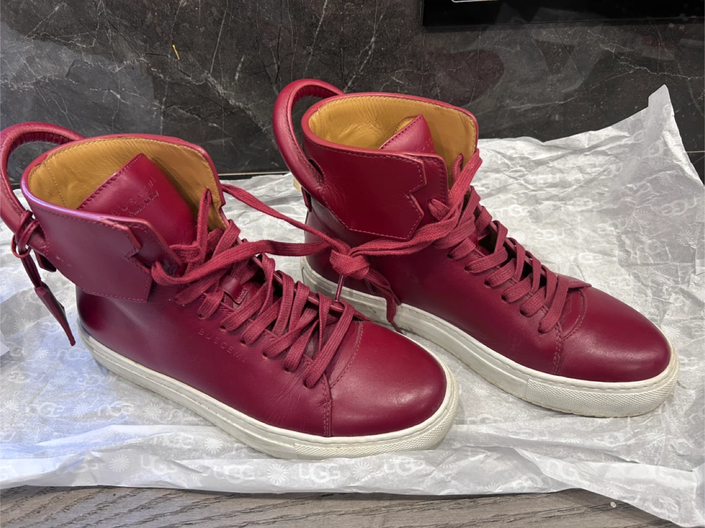 Buscemi High-Top Sneakers, Size 37
