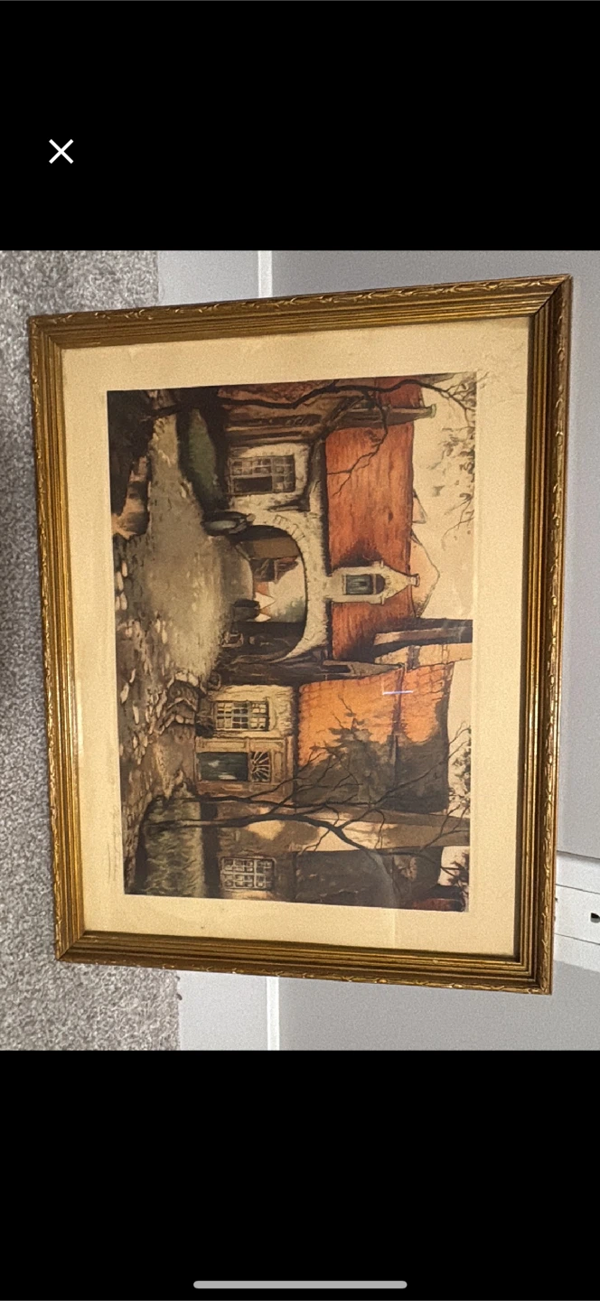 Framed Vintage Print