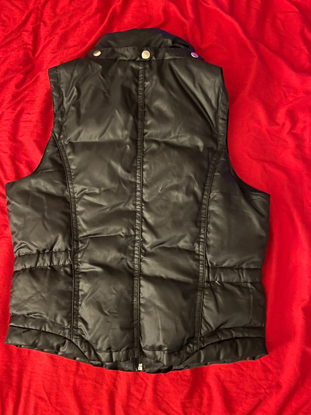 Bebe Sport Black Puffer Vest - Size M - photo 4