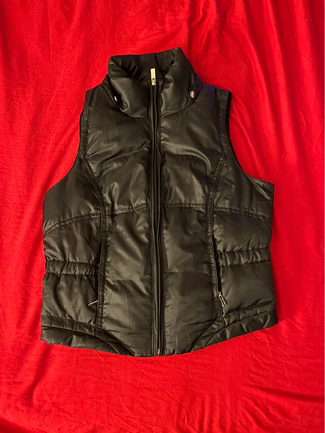 Bebe Sport Black Puffer Vest - Size M